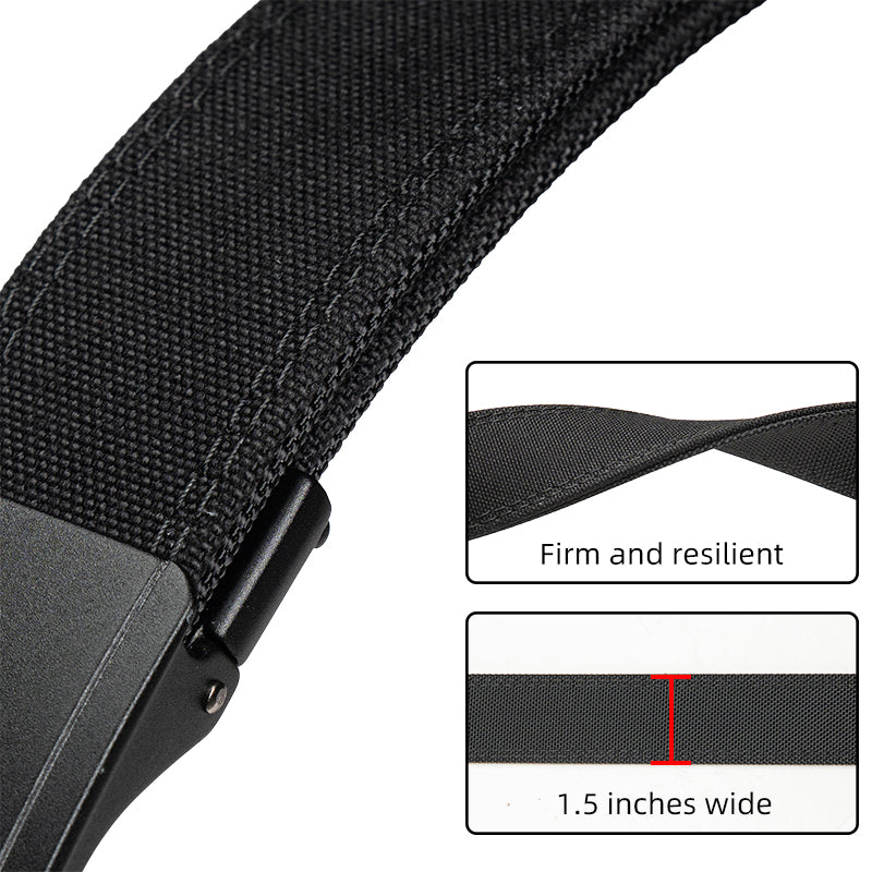 IDOGEAR 1.5" Ratchet Belt Reinforced Buckle Adjustable Waist Heavy Duty Sport Belts 3449