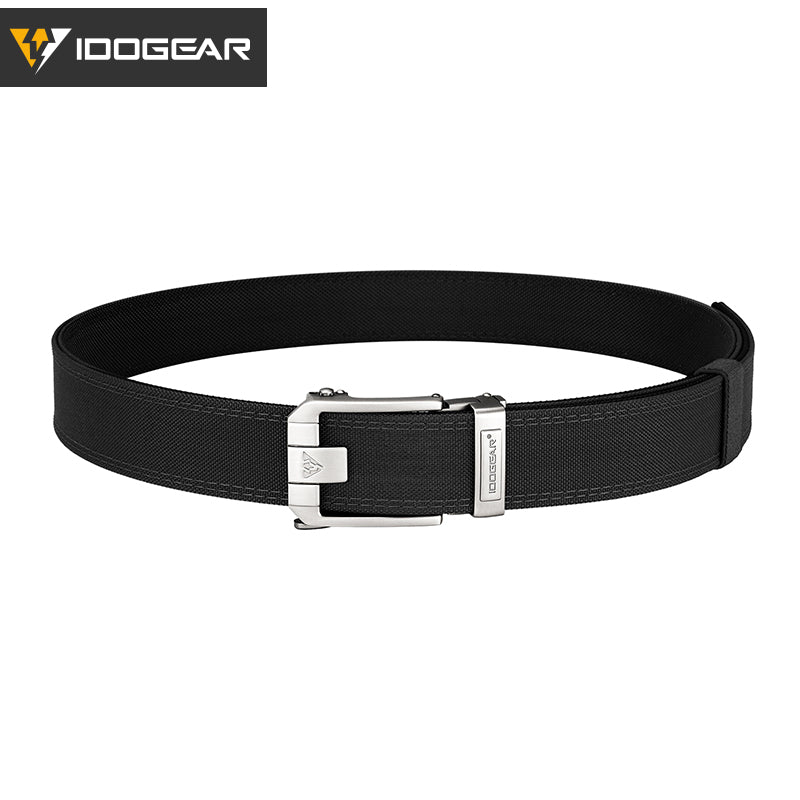 IDOGEAR 1.5" Ratchet Belt Quick Release No-Hole All-match Nylon Belts 3543