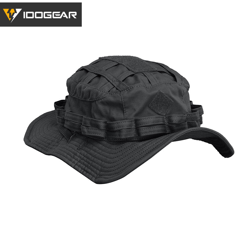 IDOGEAR UFS Boonie Hat Wide Brim Sun Protection Hat Waterproof Grid Fabric with Pocket 3623