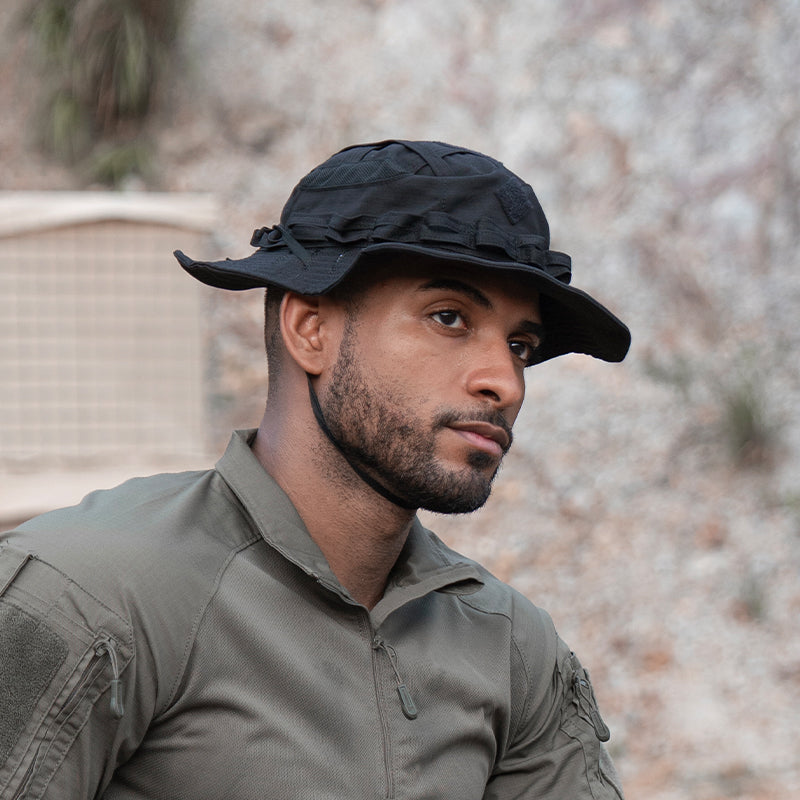 IDOGEAR UFS Boonie Hat Wide Brim Sun Protection Hat Waterproof Grid Fabric with Pocket 3623