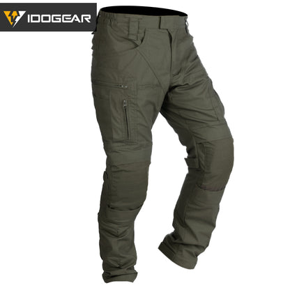 IDOGEAR Combat UFS Flex Pants Tactical Pants w/ Knee Pads Camo Trousers For Military, Airsoft, Shooting Sports  3209