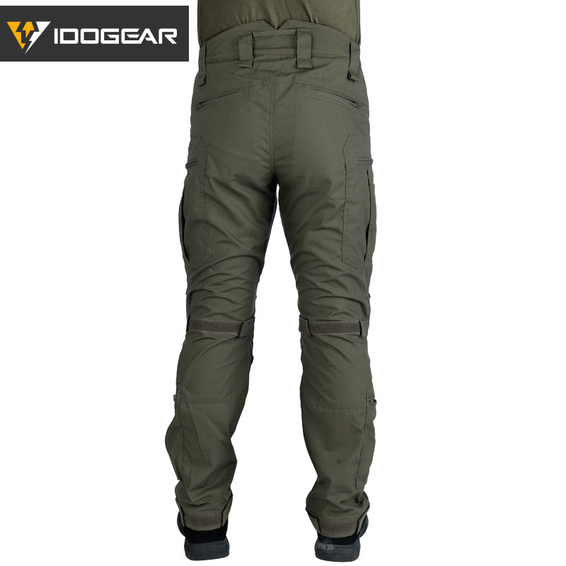 IDOGEAR Combat UFS Flex Pants Tactical Pants w/ Knee Pads Camo Trousers For Military, Airsoft, Shooting Sports  3209