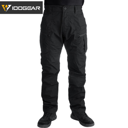 IDOGEAR Tactical Pants Multi-Pocket Combat Pants Large Capacity Camouflage Trousers Men Pants for Hunting Hiking 3210