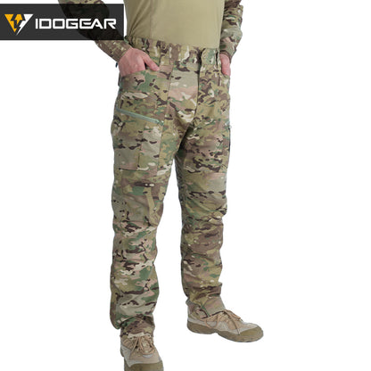 IDOGEAR Tactical Pants Multi-Pocket Combat Pants Large Capacity Camouflage Trousers Men Pants for Hunting Hiking 3210