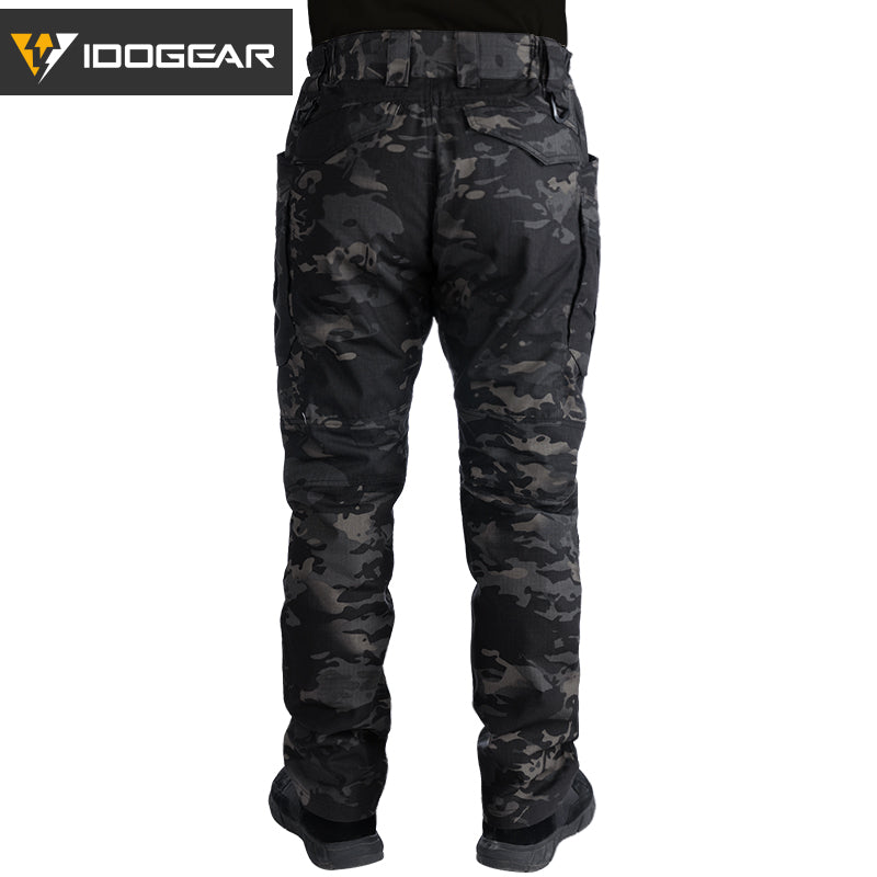 IDOGEAR Tactical Pants Multi-Pocket Combat Pants Large Capacity Camouflage Trousers Men Pants for Hunting Hiking 3210