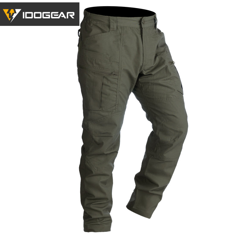 IDOGEAR Tactical Pants Multi-Pocket Combat Pants Large Capacity Camouflage Trousers Men Pants for Hunting Hiking 3210