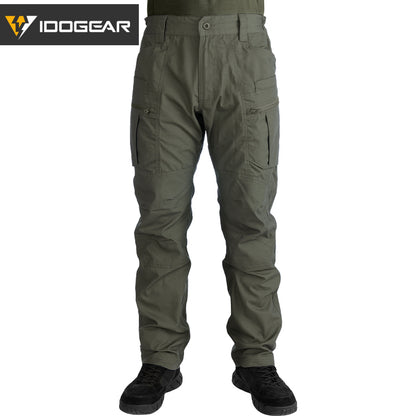 IDOGEAR Tactical Pants Multi-Pocket Combat Pants Large Capacity Camouflage Trousers Men Pants for Hunting Hiking 3210
