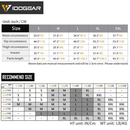 IDOGEAR Tactical Pants Multi-Pocket Combat Pants Large Capacity Camouflage Trousers Men Pants for Hunting Hiking 3210