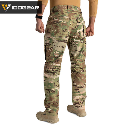 IDOGEAR BSR Flex Tactical Pants Men's Cargo Trousers For Airsoft, Military Combat Pants 3213