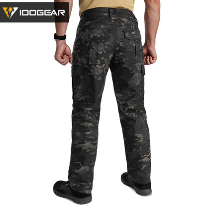 IDOGEAR BSR Flex Tactical Pants Men's Cargo Trousers For Airsoft, Military Combat Pants 3213