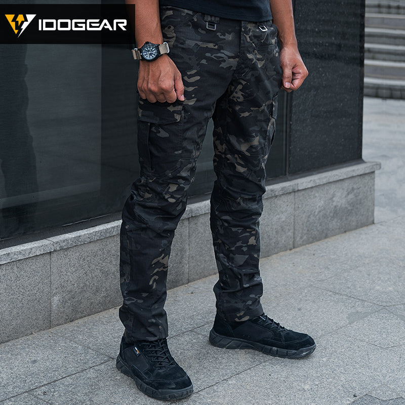 IDOGEAR BSR Flex Tactical Pants Men's Cargo Trousers For Airsoft, Military Combat Pants 3213