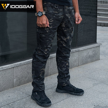 IDOGEAR BSR Flex Tactical Pants Men's Cargo Trousers For Airsoft, Military Combat Pants 3213