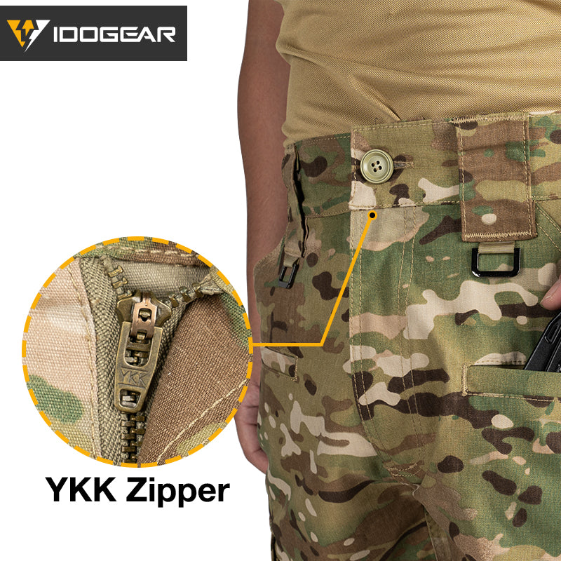 IDOGEAR BSR Flex Tactical Pants Men's Cargo Trousers For Airsoft, Military Combat Pants 3213