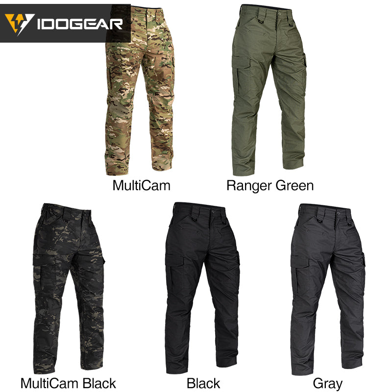 IDOGEAR BSR Flex Tactical Pants Men's Cargo Trousers For Airsoft, Military Combat Pants 3213