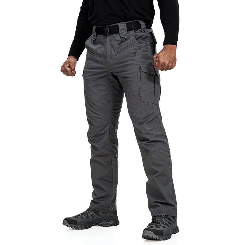 IDOGEAR Men's Cargo Pants Stretch Lightweight Work Pants Water Resistant Ripstop for Business Casual Style 3216