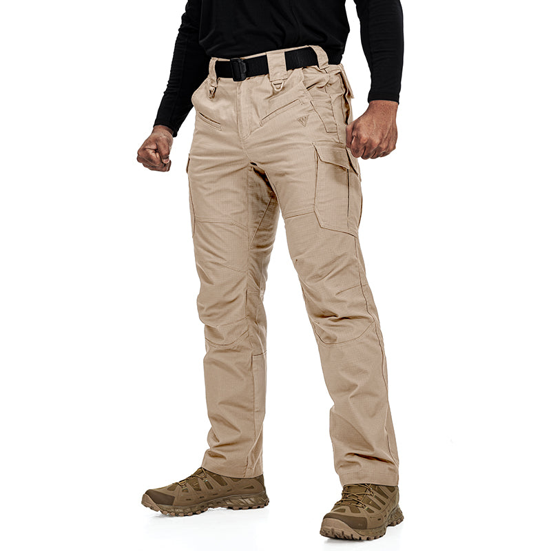 IDOGEAR Men's Cargo Pants Stretch Lightweight Work Pants Water Resistant Ripstop for Business Casual Style 3216
