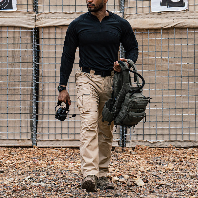 IDOGEAR Men's JF Flex Cargo Pants Tear Resistant Water‑Repellent Stretch Pants Outdoor Training 3217