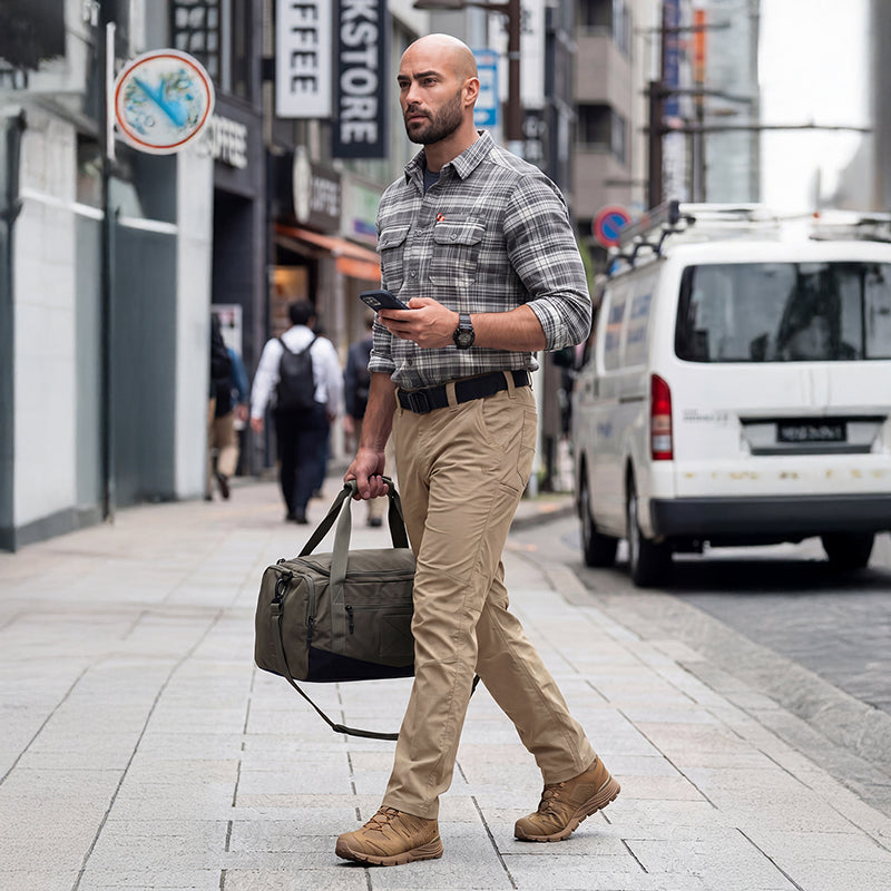 IDOGEAR Cargo IP3 Pants Water Resistant Stretch Ripstop Elastic Wais for Duty Daily 3219