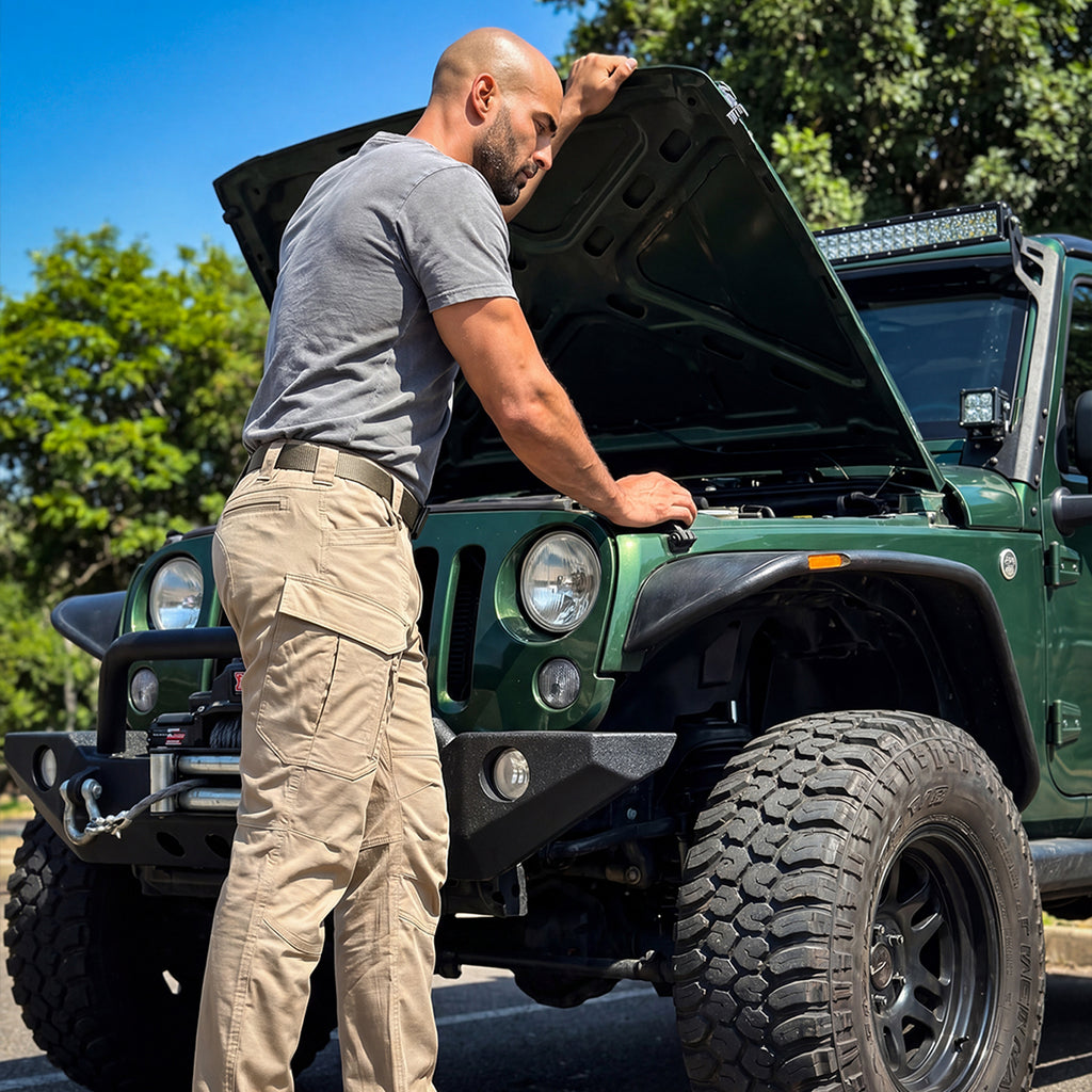 IDOGEAR Flex Pants IP5 Water Repellent Ripstop Water-Resistant Cargo Pants for Duty Sports 3221