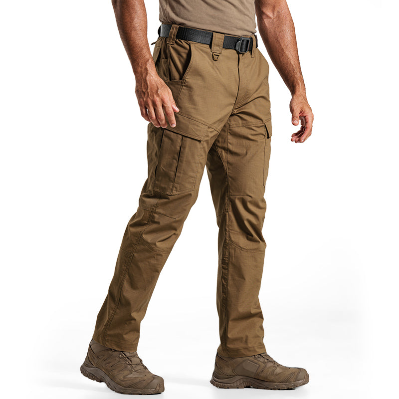 IDOGEAR Men's Cargo Pants Ripstop Multi-Pocket Water Resistant Stretch Outdoor Work 3222