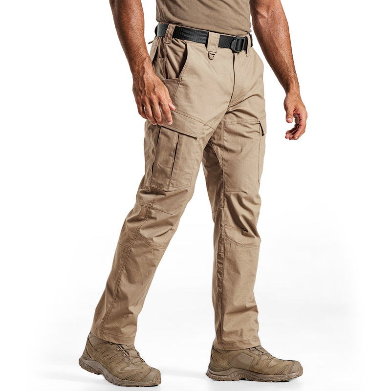 IDOGEAR Men's Cargo Pants Ripstop Multi-Pocket Water Resistant Stretch Outdoor Work 3222