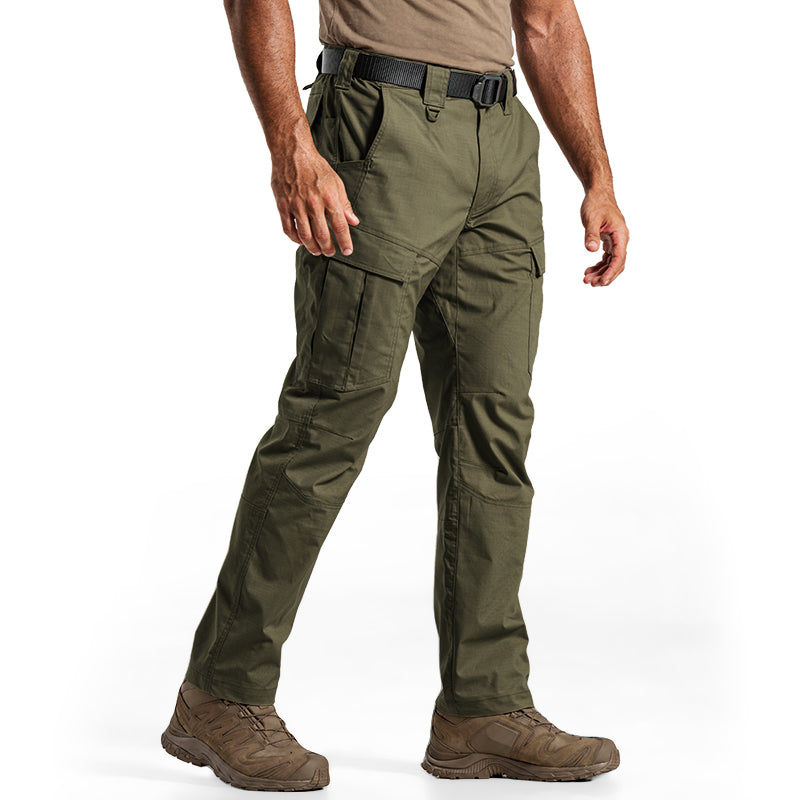 IDOGEAR Men's Cargo Pants Ripstop Multi-Pocket Water Resistant Stretch Outdoor Work 3222