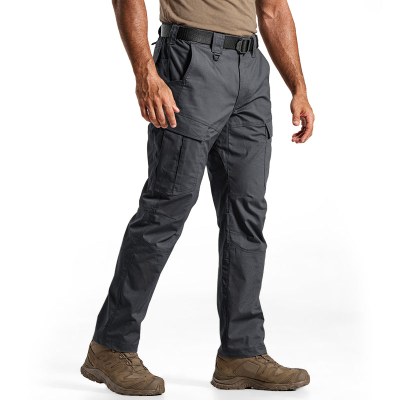 IDOGEAR Men's Cargo Pants Ripstop Multi-Pocket Water Resistant Stretch Outdoor Work 3222