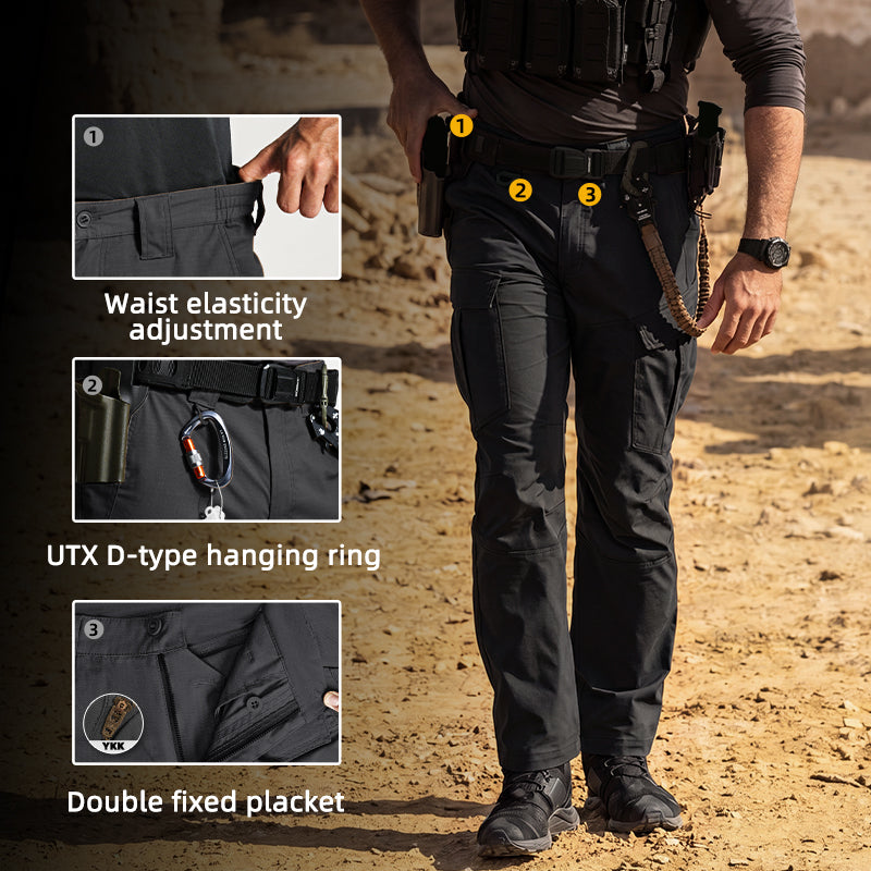 IDOGEAR Men's Cargo Pants Ripstop Multi-Pocket Water Resistant Stretch Outdoor Work 3222