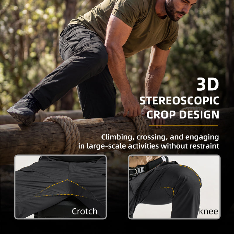 IDOGEAR Men's Cargo Pants Ripstop Multi-Pocket Water Resistant Stretch Outdoor Work 3222