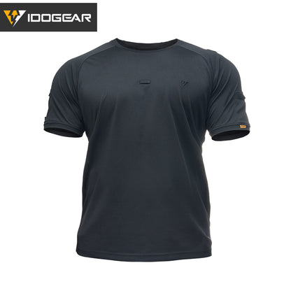 IDOGEAR Men's T-shirts Round Neck Shirt Suit for Outdoor Sports Shirt Quick Dry Casual Summer Clothing 3114