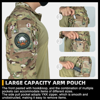 IDOGEAR BSR Tactical Shirt BDU Combat Clothes With Elbow Pads Slight elasticity Shirt Breathable 3115