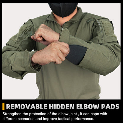 IDOGEAR BSR Tactical Shirt BDU Combat Clothes With Elbow Pads Slight elasticity Shirt Breathable 3115