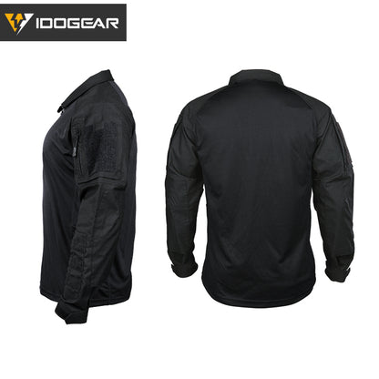IDOGEAR UFS Tactical Shirt BDU Combat Clothes With Elbow Pads with Arm Big Pockets Slight Elasticity Shirt Breathable Top 3116