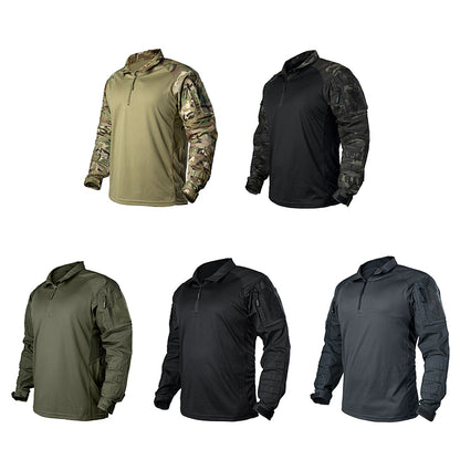 IDOGEAR UFS Tactical Shirt BDU Combat Clothes With Elbow Pads with Arm Big Pockets Slight Elasticity Shirt Breathable Top 3116