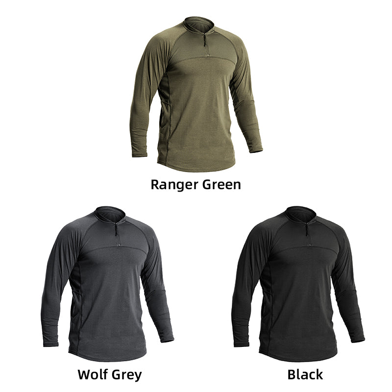 IDOGEAR Sports Shirt Long Sleeve Quick Dry Training Shirt for Outdoors Hiking Gym 3119