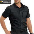 IDOGEAR Men's Ripstop Short Sleeve Work Shirt Breathable Outdoor Hiking Shirt 3121