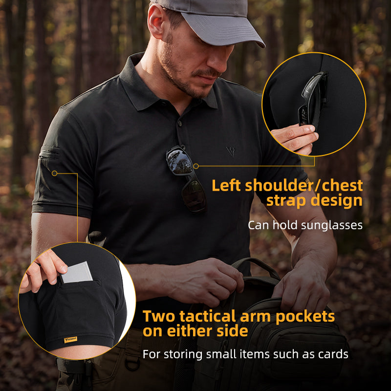 IDOGEAR Outdoor Short Sleeve Shirt Moisture Wicking Quick Dry Breathable Soft 3123