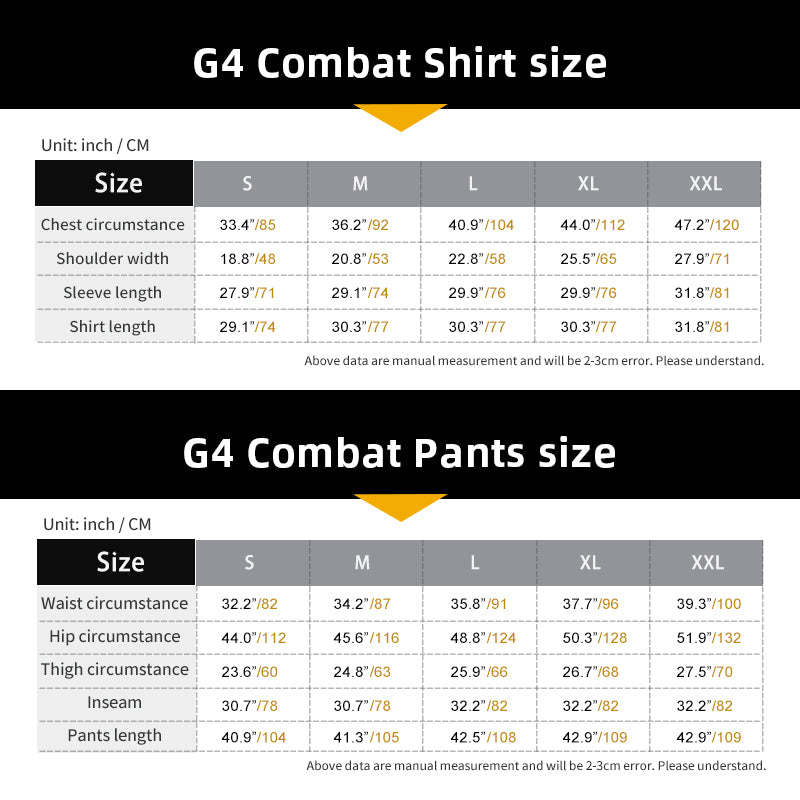 TOP SALE🔥 | G4 Combat Uniform Shirts & Pants with Knee Pads Update Ver BDU Camo Airsoft Uniforms  UT3005