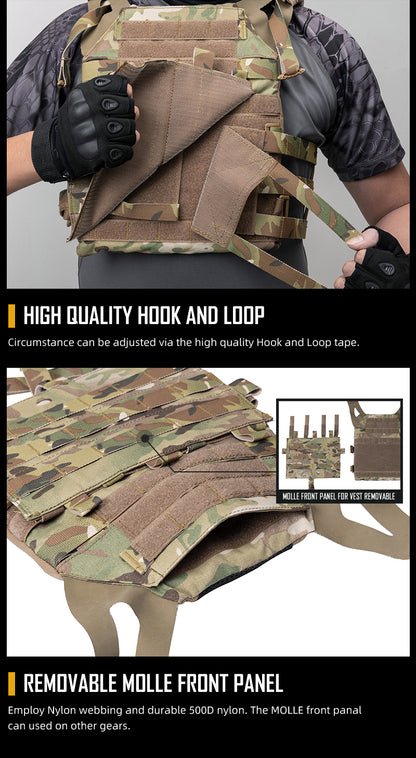 IDOGEAR Tactical JPC 2 Vest Jumper Plate Carrier JPC 2.0 Tactical Molle Hunting Plate Carrier 3312