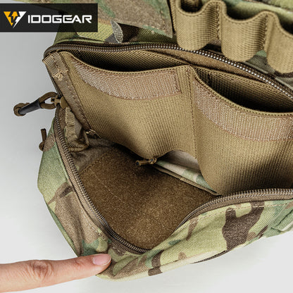 IDOGEAR MK3 Tactical Chest Rig Modular Lightweight Hunting Vest Full Set 5.56 Mag Pouch 3317