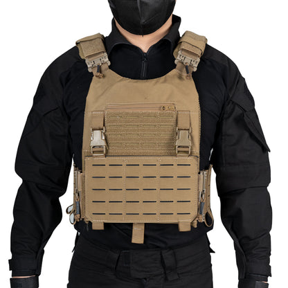 IDOGEAR LSR 500D Tactical Vest Training With Elastic Sides Combat Vest Quick Release Laser Cut Military Plate Carrier 3318