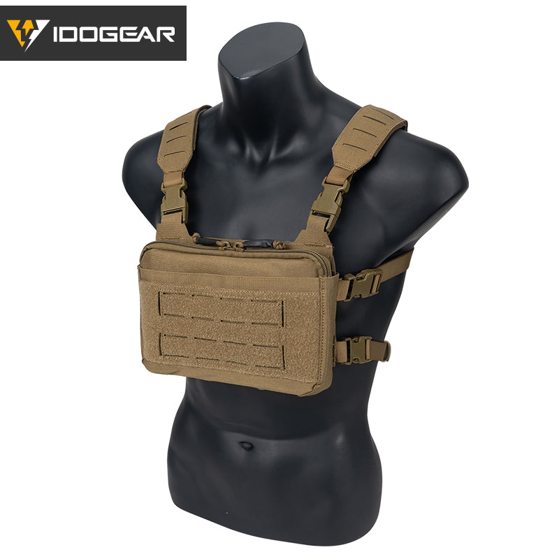 IDOGEAR Tactical KGR Chest Rig Multicam Lightweight Genuine Airsoft Chest Bags 3319