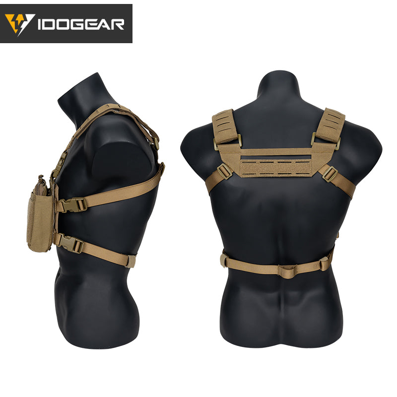 IDOGEAR Tactical KGR Chest Rig Multicam Lightweight Genuine Airsoft Chest Bags 3319