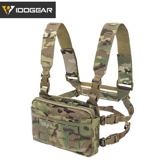 IDOGEAR Tactical KGR Chest Rig Multicam Lightweight Genuine Airsoft Chest Bags 3319