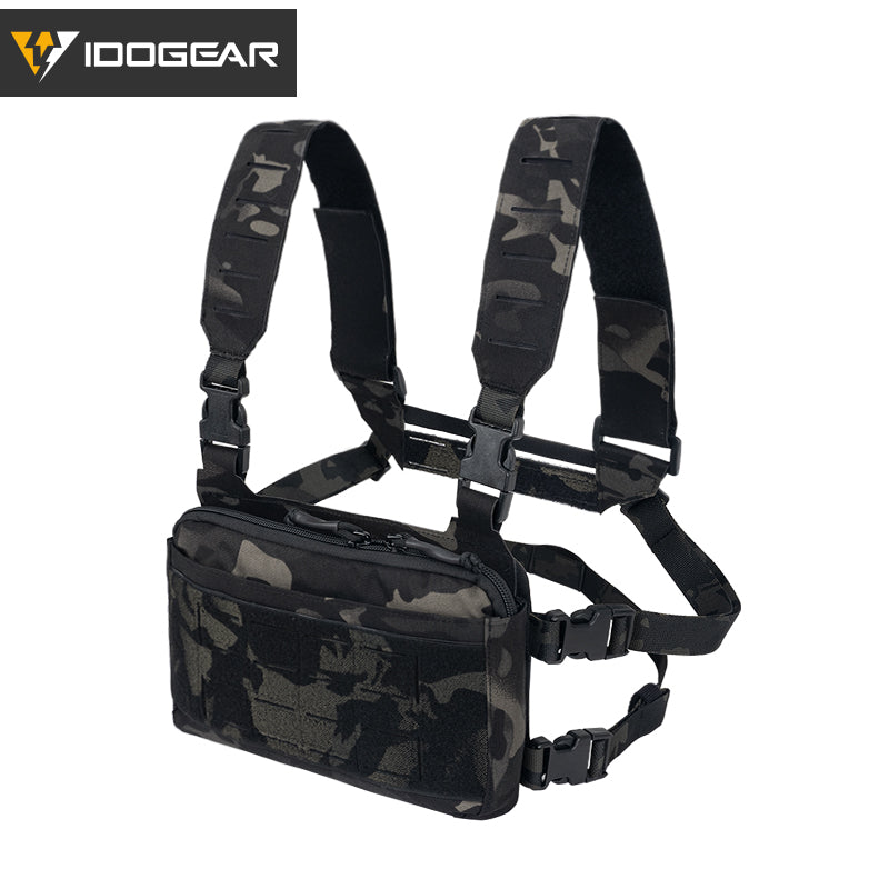 IDOGEAR Tactical KGR Chest Rig Multicam Lightweight Genuine Airsoft Chest Bags 3319