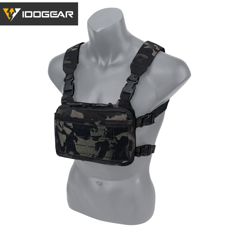 IDOGEAR Tactical KGR Chest Rig Multicam Lightweight Genuine Airsoft Chest Bags 3319