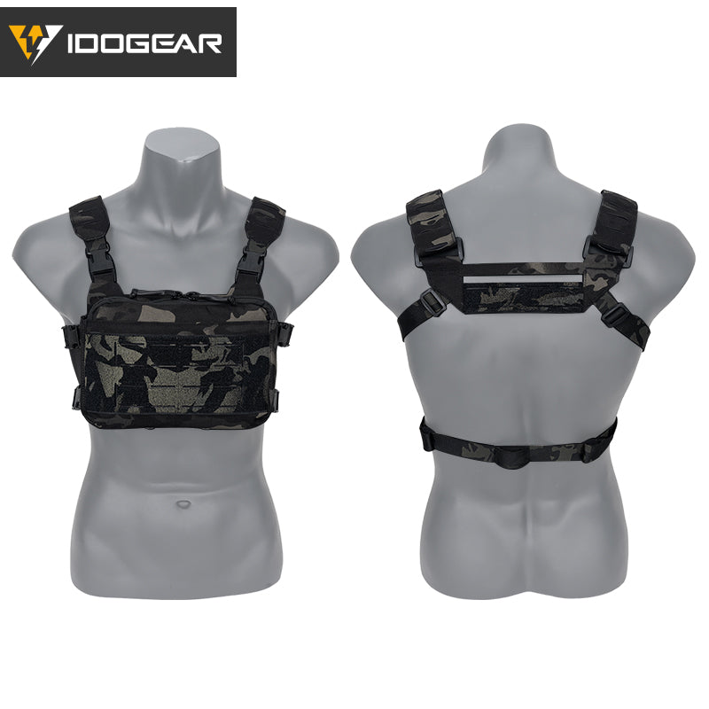 IDOGEAR Tactical KGR Chest Rig Multicam Lightweight Genuine Airsoft Chest Bags 3319
