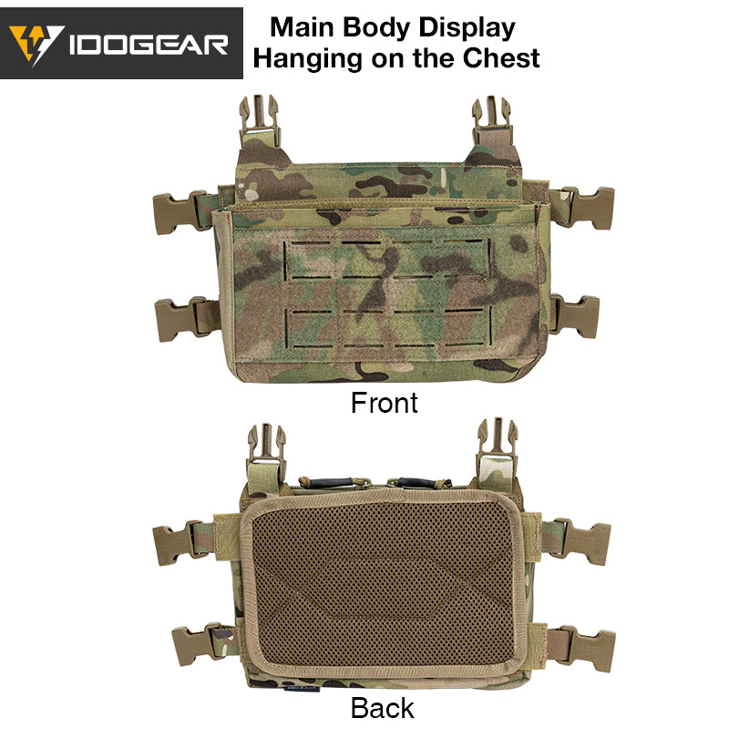 IDOGEAR Tactical KGR Chest Rig Multicam Lightweight Genuine Airsoft Chest Bags 3319