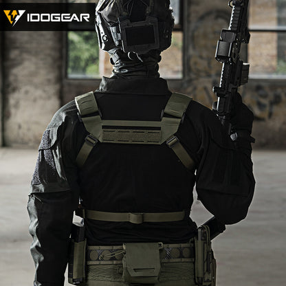 IDOGEAR Tactical KGR Chest Rig Multicam Lightweight Genuine Airsoft Chest Bags 3319