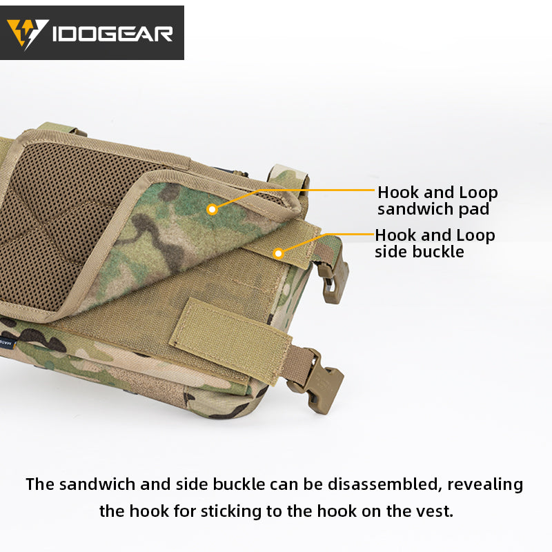 IDOGEAR Tactical KGR Chest Rig Multicam Lightweight Genuine Airsoft Chest Bags 3319